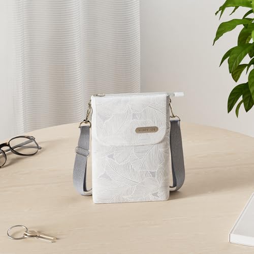 Image of Roomy Cell Phone Purse Wallet Small Crossbody Bags For Women teen girlsl | Small crossbody bags for women with Shoulder Strap,mini thread wallet,cute canvas travel purse tiny purse