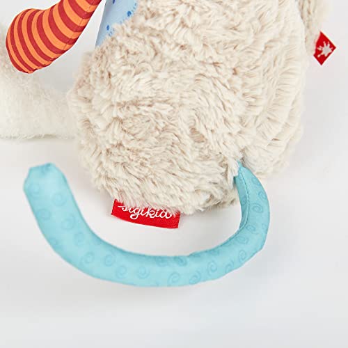 SIGIKID 42842 Stofftier Katze Patchwork Sweety Kuscheltier zum Spielen & Schmusen aus weichem Materialmix für Babys und Kinder, Jungen und Mädchen von 0 Monaten bis 8 Jahren Mehrfarbig/Katze 30 cm