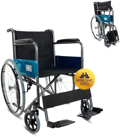 Mobiclinic®, Silla de ruedas plegable, Ligera, Alcázar, Autopropu...