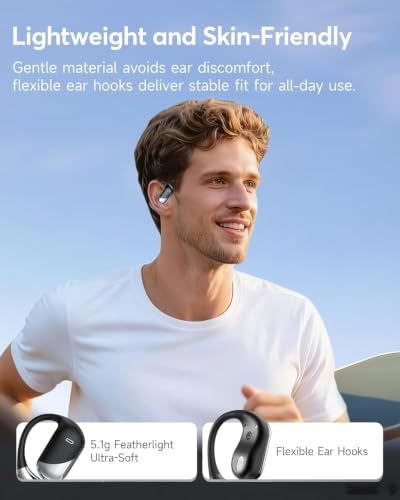 Image of Paekole Ultra Open Ear Headphones,Over Ear Translation Earbuds
