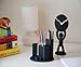 Umbra Buddy Desk Clock, Playful Clock for the Desktop, Soft Touch Finish, Black