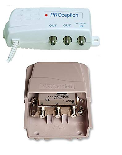 Proception Mediu m 10 dB 2 Way Gain Aerial Masthead Amplifier