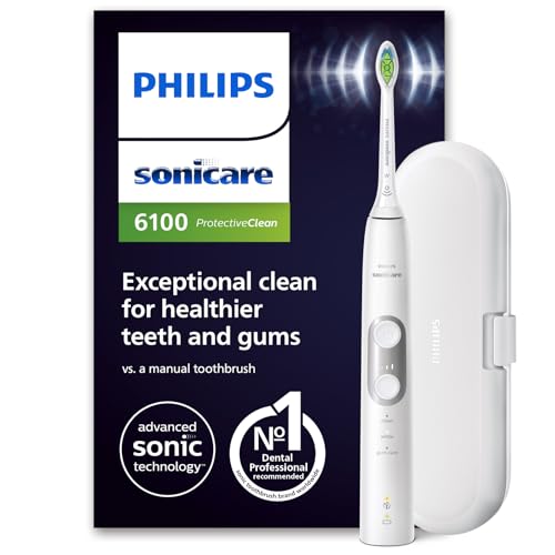 Philips Sonicare 6100 cepillo dental eléctrico, cepillo dental sónico con 2 modos de cepillado - Producto antiguo