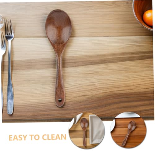 Utensilios de madera para servir ensaladas sin rayar 4