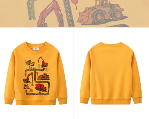 Boys Sweatshirts Casual Sweatshirts Cotton Sweatshirts Long Sleeve T-shirts Crew Neck Cartoon Tops for Boys-924