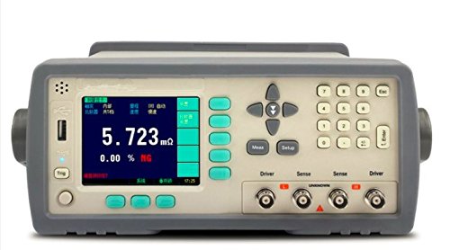 GOWE High Accuracy DC Resistance Meter Micro Ohm Meter Tester 1u-20M Ohm RS232 Handler Built-in Comparator 3.5'' TFT LCD