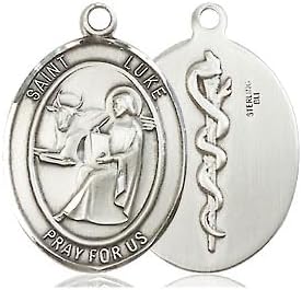 Pewter St. Luke the Apostle Doctor Medal.