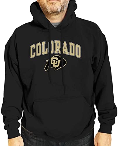 Adult Arch & Logo Soft Style Gameday Hooded Sweatshirt (Colorado Buffaloes - Black, Large)