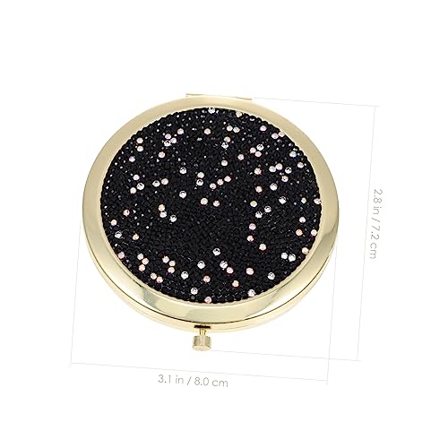 Espejo doble plegable de maquillaje portátil para viaje miniatura 7