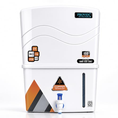 Proven Aqua RO Water Purifier for Home 12L Storage | 12 Stage Purification TDS Adjuster, RO+UV+COPPER+ZINC. Advance MTDS and HTDS Membrane, Suitable for all type water with 1 Year Warranty.