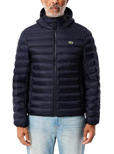 Image of Lacoste mens Quilted Hooded Puffed Jacket