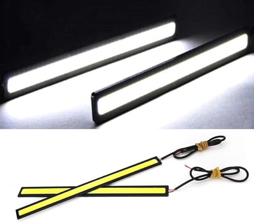 Image of CarFrill 4Pieces Daytime Running Lights DRL Led Strip for Cars Waterproof COB Lights Truck Boat Bike Universal 17CM 12V Driving Lighting
