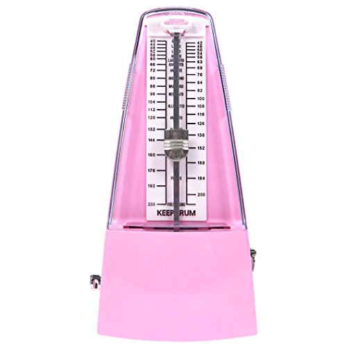 keepdrum GMPL PK Métronome mécanique avec cloche Rose - Les Beatles, Paul McCartney, John Lennon, RIngo Starr, George Harrison keepdrum GMPL PK Métronome mécanique avec cloche Rose – Image 3