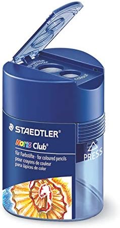 STAEDTLER 512 128 Double Hole Tub Triangular Sharpener