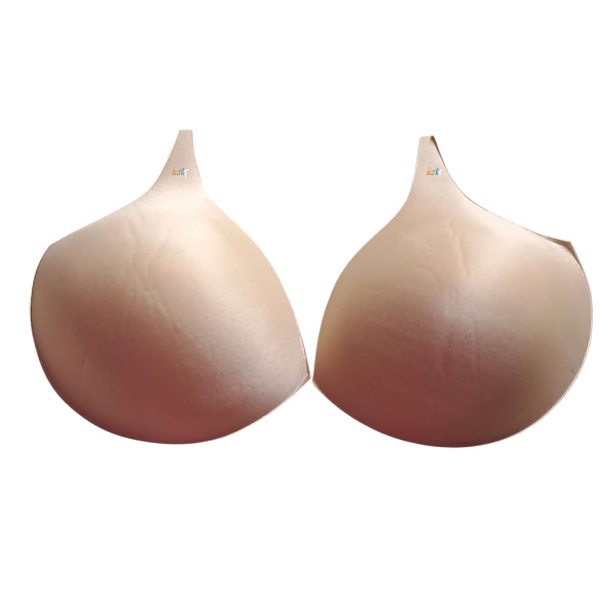 Soft Touch Padded Sandal Cups for Blouse, Women Gowns/Soft Lightweight/Washable - Wirefree Seamless (Pack of 1 Pair) Soft Readymade Bra Petals Inserts Pad - D Shape Beidge Colour - Size 38 Beige