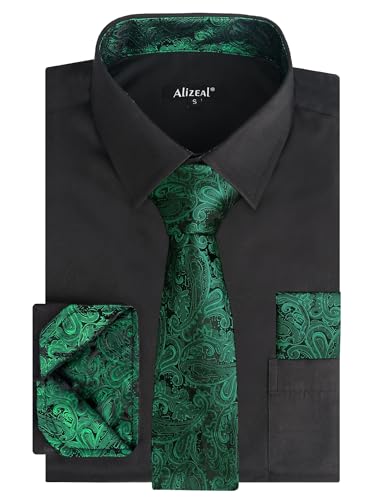 Image of Alizeal Mens 3 Pcs Long Sleeve Shirts Set