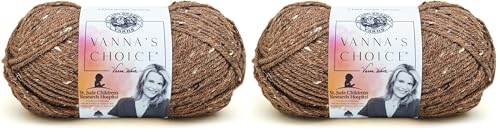 Image of Lion Brand Yarn (1 Skein) Vanna's Choice Yarn, Barley (Pack of 2)