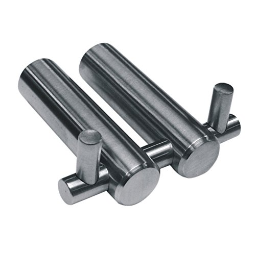 EUROARTEsprite Range Wall Mounted Robe Hook - Double in Polish Stainless Steel by EUROART