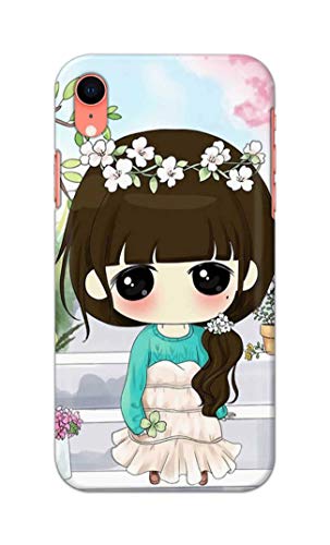 Image of PRINTFIDAA Cartoon Girl Printed Designer Hard Back Case Cover for Apple iPhone XR (6.1 inch), A2105, A1984, A2107, A2108 -(TI) MVN1009