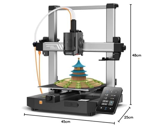 Image of 3IDEA Kobra 3 3D Printer, Max 600mm /s Print Speed Full-auto Calibration Details Even Better, Multi-Color 3D Printer, Explore Endless Print Fun 9.8 inchx9.8 inchx10.2 inch