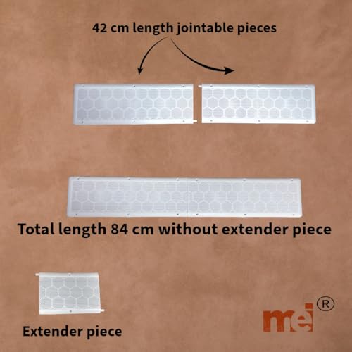 Image of MEI Wall Air Ventilation Cover I Air Ventilation Closer with Mosquito Net, Dust Controller (42cm x 15cm) (6 pcs, Without Extension)