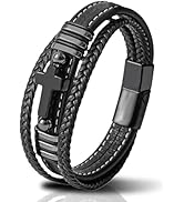 Amazon.com: Edulex Mens Cuff Cross Bracelets - Black Stainless