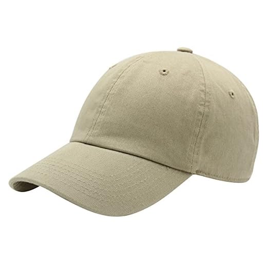 Top Level Baseball Cap Men Women-Cotton Dad Hat Plain,KHK Khaki