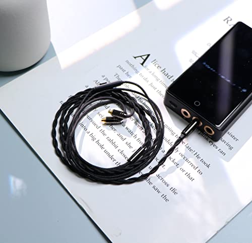 Image of Linsoul Tripowin Zombur in Ear Monitor Cable, 4N High Purity OFC Oxygen Free Cable HiFi Wired IEM Cable, Cotton Yarn Outer Layer, 3.5mm Audio Jack for Musician Audiophile(with Mic, MMCX)