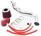 Velocity Concepts 3' Red JDM Cold Air Intake + Filter 06-11 For Honda Civic Si Coupe/Sedan 2.0L L4