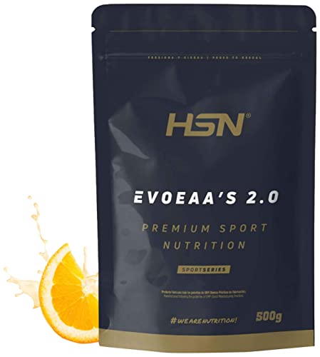 HSN Aminoácidos Esenciales en Polvo 500 g, Sabor Naranja