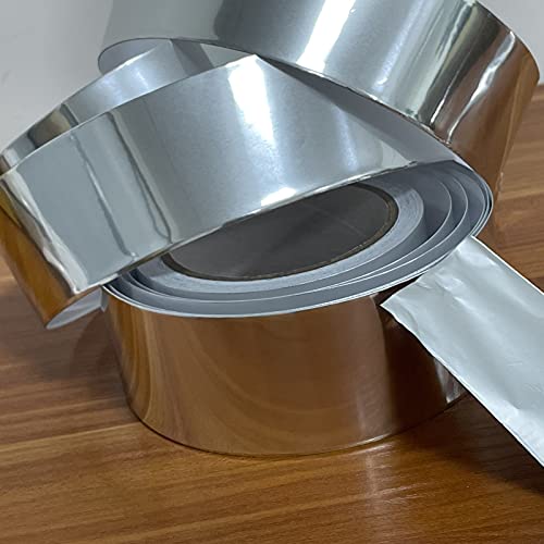 Thicker Aluminum Foil Tape 2Inch X 50 Feet Foil Thick Of 4Mil Industrial Grade Hvac Metal Tape Heavy Duty Silver Duct Tape For Sealing& Insulation Ductwork, Exhaust Pipe, Air Vents, Ac, Dryer, Furnace #TOP5
