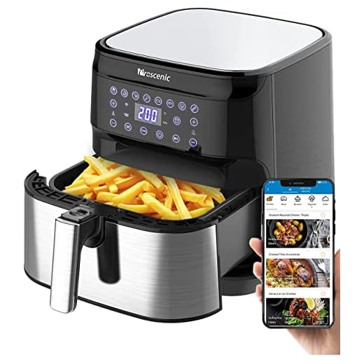 proscenic T21 Freidora sin Aceite, Freidora de Aire 5.5L, Compatible con App y Alexa, Freidora sin Aceite WIFI, Función de combinación, Recetas Españolas Online, Sin PFOA, Pantalla LED Táctil, 1700W