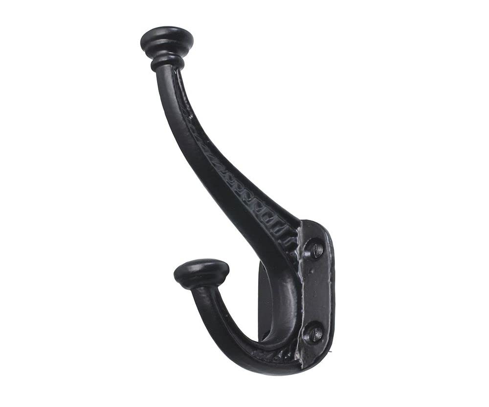 Old Hill Ironworks 135mm Antique Heavy Duty Hat & Coat Hook - Black