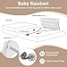 INFANS Over Bed Bassinet for Baby, Bedside Sleeper with Lowering Wall for Easy Access, Safe Close Sleeping, Adjustable Height, Storage, Newborn Infant Girls Boys (White)