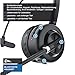 CSL - Bluetooth 5.3 Headset mit Ladestation - PC Headset mit flexiblem Mikrofon - Multipoint - kabellos inkl Mikro- leicht - freisprechen - für Auto und LKW Computer Call Center Handys