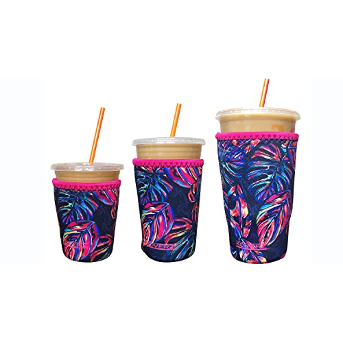 Image of 3-Pack Iced Coffee Sleeve SET OF 3 - Tropics