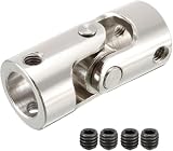 Wellenkupplung, Drehbare Universalgelenkkupplung aus Edelstahl, Wellenkupplung, mehrere Größen, Silber(8mm to 8mm)