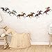 4PSC Kentucky Derby Horse Banners Horse Racing Banners Horse Party Garland Horse Racing Streamer Decorations for Birthday Party