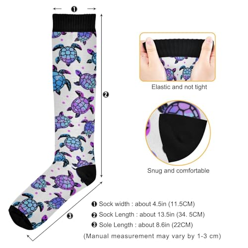 Image of Pigsaly Womens Compression Socks Yellow Stars Funny Brown Capybara Knee High Socks Athletic Tube Sock Outdoor Sport Socks