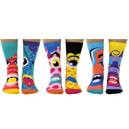 Chaussettes perdues ? Solution avec United Oddsocks Hotheads lot de 6 femme - 2