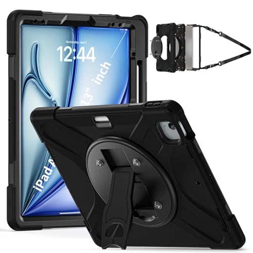 Housse iPad Pro 12.9 rigide JZ noire compatible fixation vesa