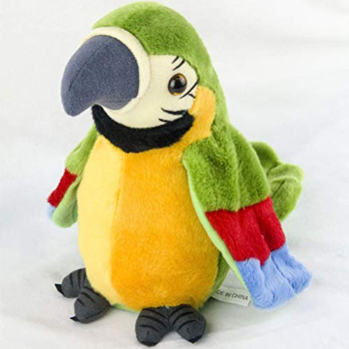 TOYANDONA Falando Repete Papagaio Que Você Diz Animais Brinquedo Papagaio de Repetição Educacional F