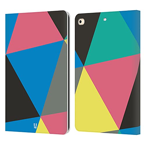Housse iPad 9.7 2018 avec support et porte-cartes motif géométrique Nature Triangles Prismatiques