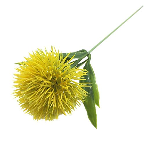 LC-Tools 1Pc Artificial Dandelion Realistic Plastic Plant Wedding Party Home Decoration - Yellow