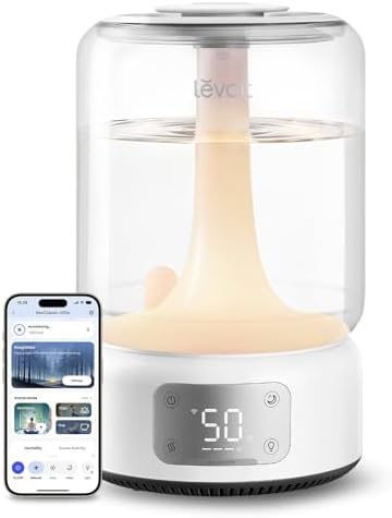 Amazon.com: LEVOIT Humidifiers for Bedroom Large Room Home, 6.2L ...