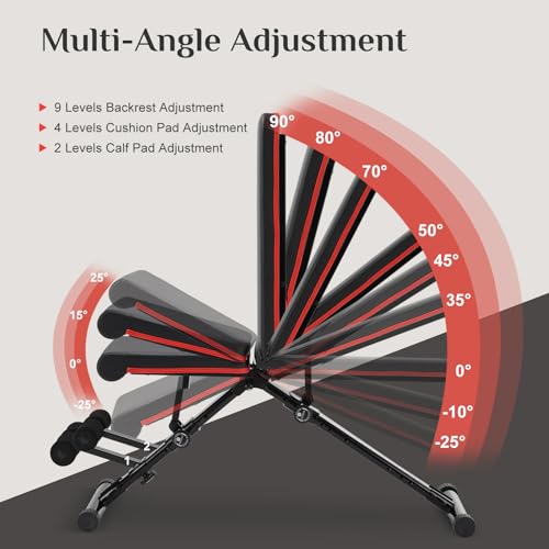 Image of Adjustable Weight Bench 795 lbs, Foldable Incline Bench Press