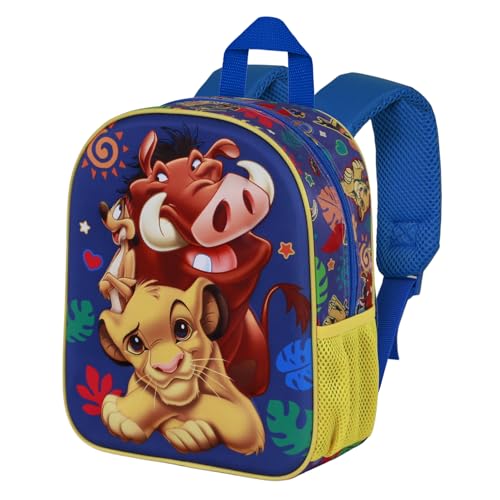 Disney Il Re Leone Friends-Zainetto 3D Elite, Blu, 25 x 30 cm, Capacità 7 L
