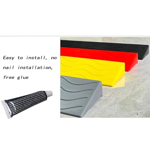 Ramp Threshold portátil diseño de baja pendiente para interiores, ideal para entradas, escaleras y robots de limpieza (Gris, 100 x 7 x 1 cm) miniatura 6