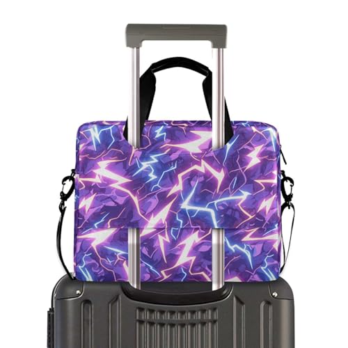Funda para laptop 15.6 pulgadas con asa y correa azul miniatura 4
