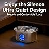 Cat Water Fountain Stainless Steel - Pet Drinking Fountain for Cats Indoor - 3.2L/108oz Automatic Water Dispenser with Watering Level Window (1 Filter) #4